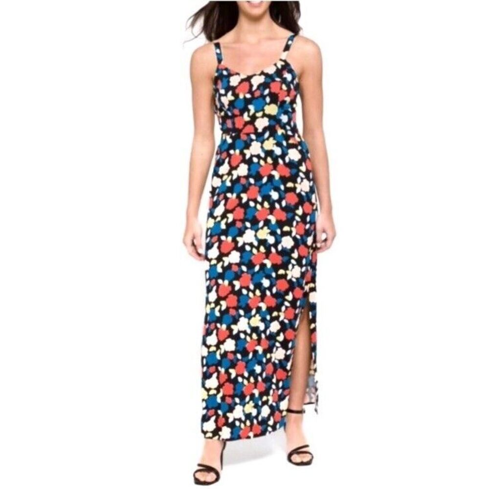 41 Hawthorn Floral Beatriz Maxi Dress‎ Womens XL Smocked Side Slit Sundress